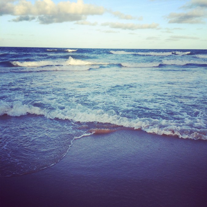We spent some time on the beach.